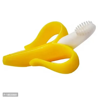 Trendy Baby Banana Training Toothbrush And Teether For 6 To 12 Months Baby-thumb2