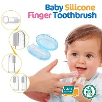 Combo Pack Of 1 Finger Tooth Brush And 1 Baby Fruit Feeder Food Pacifier Pack Of 2-thumb3