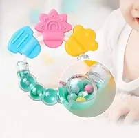 Trendy Rattle Fruit Feeder, Silicone U Shape Brush, Rattle Teether And Silicone Spoon Feeder Bottle-thumb2