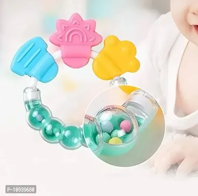 Trendy Rattle Fruit Feeder, Silicone U Shape Brush, Rattle Teether And Silicone Spoon Feeder Bottle-thumb3