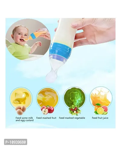Trendy Rattle Fruit Feeder, Silicone U Shape Brush, Rattle Teether And Silicone Spoon Feeder Bottle-thumb4