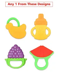 Trendy Non Toxic Food Grade Silicone Fruit Shape Teether For 6 To 12 Months Baby-thumb2