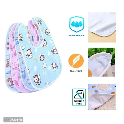 Beautiful Multicolor Cotton Baby Bibs Pack Of 4