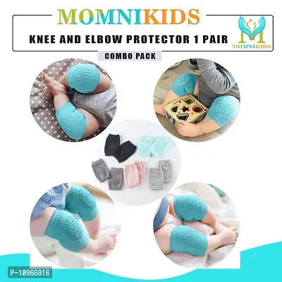 Trendy Anti Slip Baby Knee Pads For Crawling -Soft And Comfortable- Baby Knee And Elbow Protector-Washable And Durable-Stretchable And Adjustable