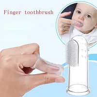 Combo Pack Of 1 Finger Tooth Brush And 1 Baby Fruit Feeder Food Pacifier Pack Of 2-thumb4