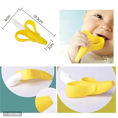 Trendy Baby Banana Training Toothbrush And Teether For 6 To 12 Months Baby-thumb5