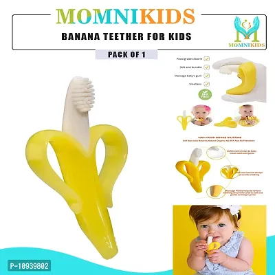 Trendy Baby Banana Training Toothbrush And Teether For 6 To 12 Months Baby