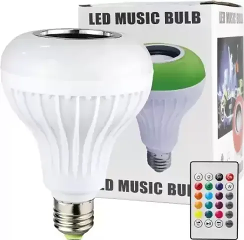 Good Quality Bulb Bluetooth Speaker with Music Light Bulb Smart Bulb Multicolour pack of 1