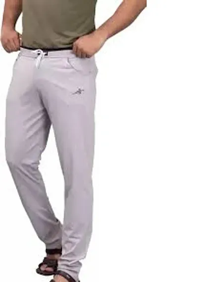 Comfortable Cotton Regular Track Pants L For Men