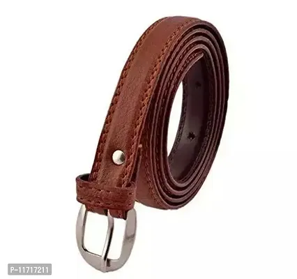 Trendy Stylish Women Textured Leather Formal Waist Belt-thumb0
