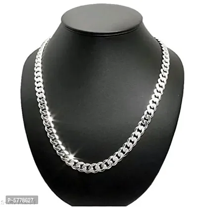 silver plated chain for men