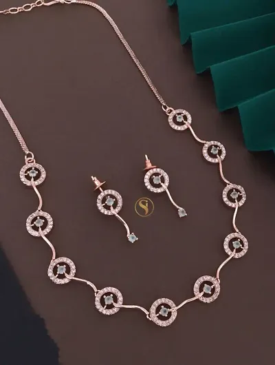 Stylish plated Diamond jewellery set for women