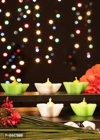 Home Decoration 5 Pc. Lily Flower Shape Floating Fragrance Candle Set