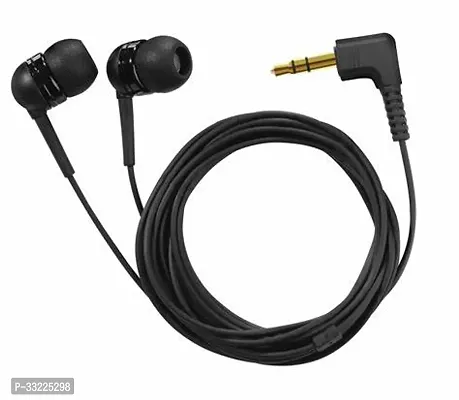 Stylish Black In-Ear Wired Earphones With Microphones-thumb0