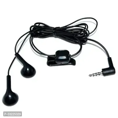 Stylish Black In-Ear Wired Earphones With Microphones-thumb0