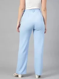 DEVI CREATION Women Polyester Blend Solid Trousers (2XL-34, Sky Blue)-thumb3