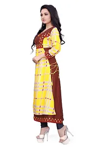 Women's Beautiful Rayon Slub Self Pattern Kurta-thumb2