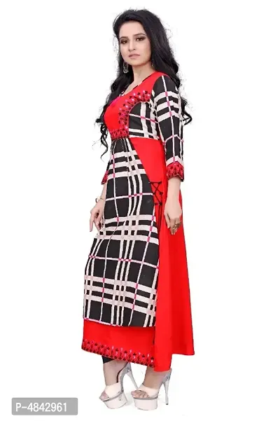 Women's Beautiful Rayon Slub Self Pattern Kurta-thumb3