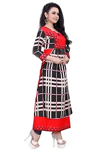 Women's Beautiful Rayon Slub Self Pattern Kurta-thumb4