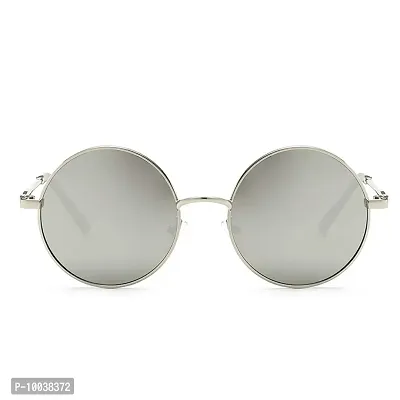 Davidson Mirrored Lens Silver and Blue Sunglasses-thumb3
