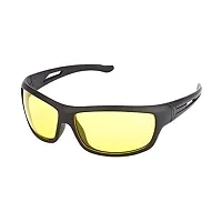 Davidson Yellow Night Drive Sunglasses With Cotton Cap for Sun Protection for Men Women (Option-9) (Option-4)-thumb1