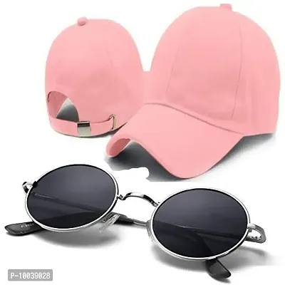 DAVIDSON Round Murcury Sunglasses with Baseball Caps (C5)