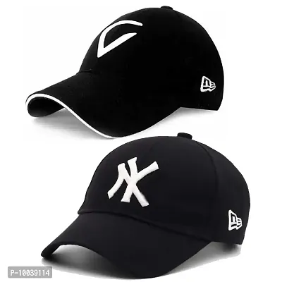 DAVIDSON Pack of 2Stylish Baseball Caps for Men Women Boys and Girls (C6)