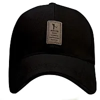 DAVIDSON Unisex Cotton Baseball Cap (Pack Of 2) (fg-009_Black_Free Size)-thumb2