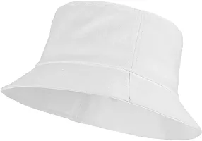 DAVIDSON Stylish Cotton Bucket Cap for Beach Sun Protection for Girls and Women (C5)-thumb2