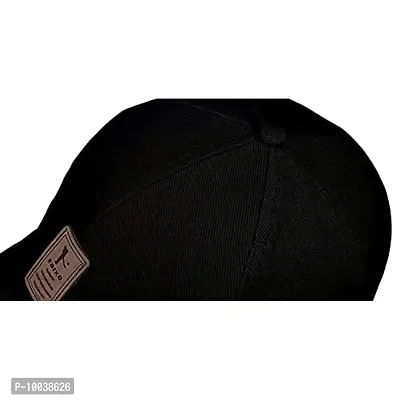 DAVIDSON Unisex Cotton Baseball Cap (Pack Of 2) (fg-009_Black_Free Size)-thumb4