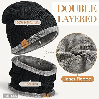 Winter Wear for Women Winter Cap for Men Woolen Cap for Men-thumb2