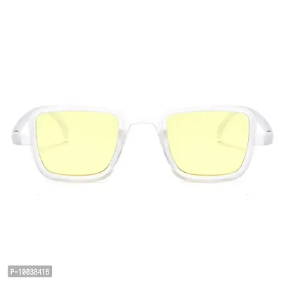 Latest Kabir Singh Plastic Body Sunglass for men women boys and Girls.dn-wht-yellowks-thumb2