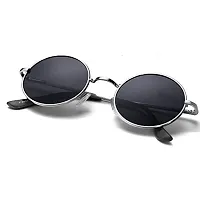 DAVIDSON Round Murcury Sunglasses with Baseball Caps (C6)-thumb1