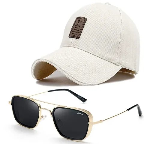 DAVIDSON Round Sunglasses with Baseball Cap (C3)