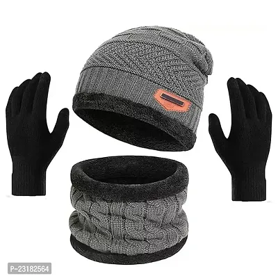 Winter Wear for Women Winter Cap for Men Woolen Cap for Men-thumb0