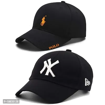 DAVIDSON Pack of 2Stylish Baseball Caps for Men Women Boys and Girls (C1)