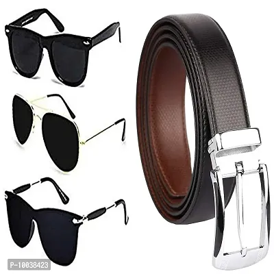DAVIDSON Unisex Aviator Sunglasses Black Frame Black Lens ( Free Size )