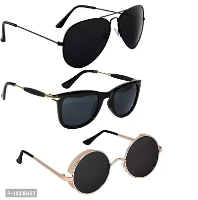 Buy Davidson Stylish Sunglasses For Men Latest 3 Combo Set Of 3 Aviators Unisex Sunglasses Goggles c4 Online In India At Discounted Prices