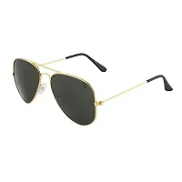 Davidson Black Aviator Sunglasses With Pure Cotton Cap for Sun Protection for Men Women (Option-9) (Option-3)-thumb3