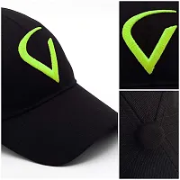 DAVIDSON Virat Kohli Inspired Pure Cotton Baseball Cap for Men Women Boys and Girls (Green)-thumb1