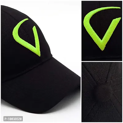 DAVIDSON Virat Kohli Inspired Pure Cotton Baseball Cap for Men Women Boys and Girls (Green)-thumb2