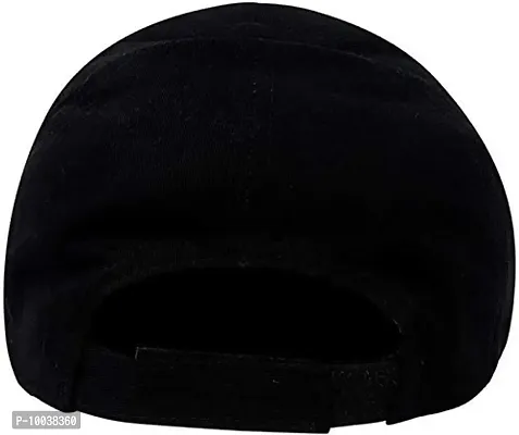 DAVIDSON Unisex Cotton Cap (cd-002-Virat_Black_Free Size)-thumb3