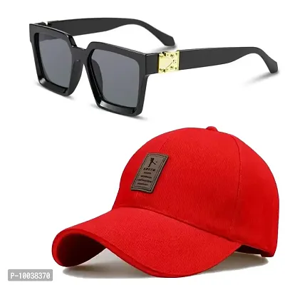 Davidson Jazz Manak Inspired Sunglasses With Cotton Cap for Sun Protection for Men Women (Option-9) (Option-3)