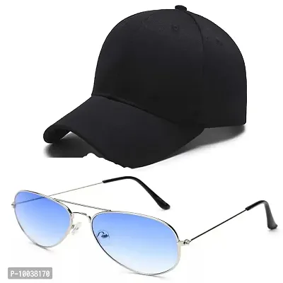 DAVIDSON Round Murcury Sunglasses with Baseball Cap (C3)-thumb0