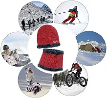 Wholesale Winter Cap, Neck Scarf/Neck Warmer with Hand Gloves Touch Screen for Men & Women, Warm Neck and Cap with touch screen glove (Option-4)-thumb2