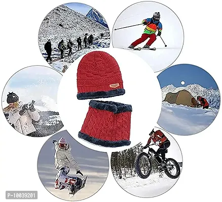 Wholesale Winter Cap, Neck Scarf/Neck Warmer with Hand Gloves Touch Screen for Men & Women, Warm Neck and Cap with touch screen glove (Option-4)-thumb3