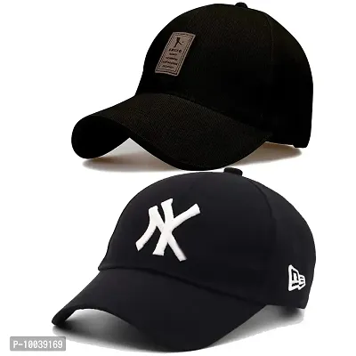 DAVIDSON Pack of 2Stylish Baseball Caps for Men Women Boys and Girls (C7)