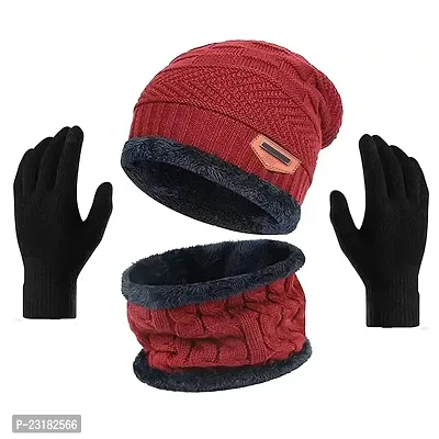 Winter Wear for Women Winter Cap for Men Woolen Cap for Men-thumb0