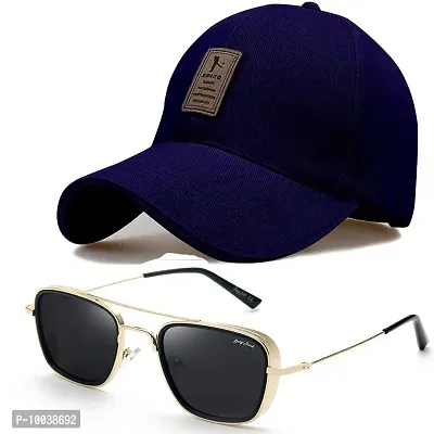 DAVIDSON Round Sunglasses with Baseball CAPP (C5)-thumb0