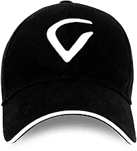 DAVIDSON Unisex Cotton Cap (cd-002-Virat_Black_Free Size)-thumb1